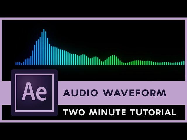 After Effects Audio Waveform Animation - Two Minute Tutorial