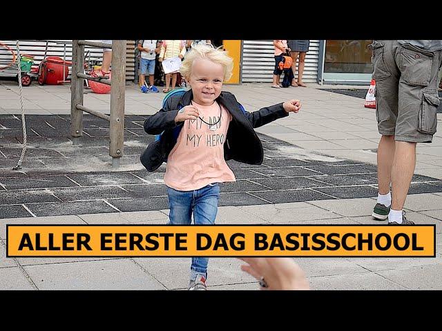 LUAN'S EERSTE SCHOOLDAG GROEP 1 | Bellinga Vlog #382