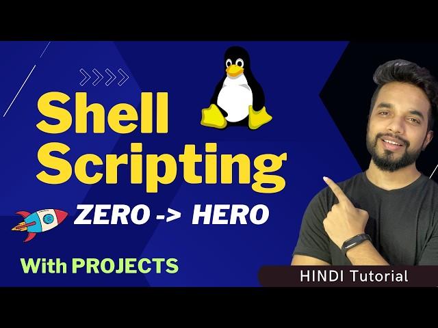 Master SHELL SCRIPTING in ONE VIDEO for Beginners  [HINDI] | MPrashant