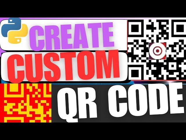 Python Beginner Project|Create Custom QR Code| Create QR Code Generator in Python - Part 3 #python