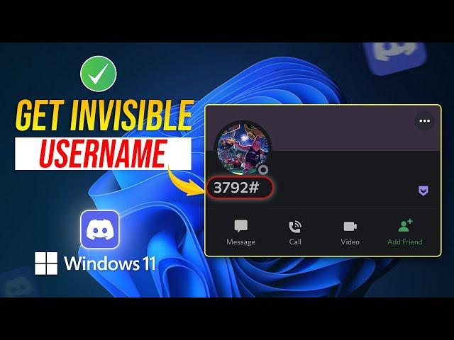 How to Make an Invisible Name on Discord on PC | Get Invisible Discord Display Name