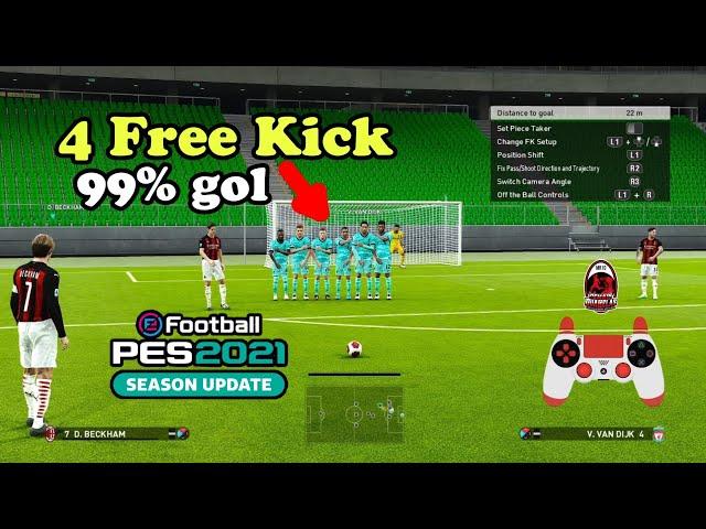 PES 2021 Free Kick Tutorial - 4 Tendangan Bebas Mudah Dipelajari