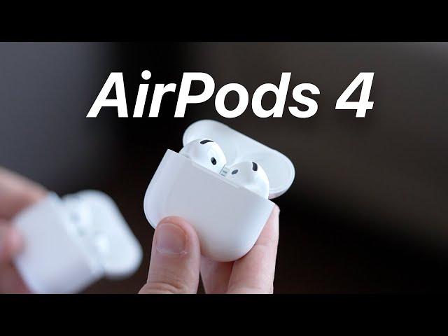 Apple AirPods 4 вкладыши с шумоподавлением!