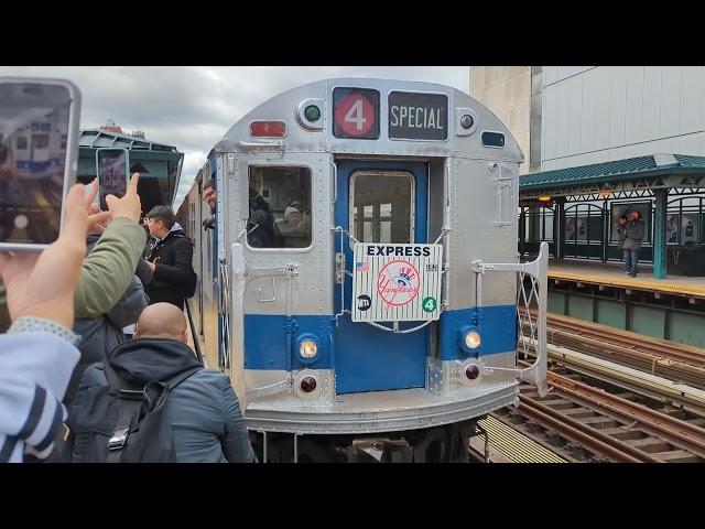 TOMC R33 ML / World's Fair R33/ World Fair R36 / R36 ML departing 161 St - Yankee Stadium