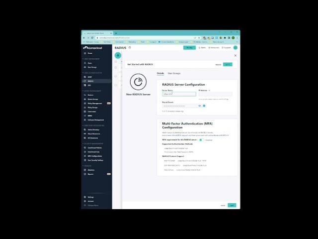 Setup RADIUS Server with MFA in 20 Seconds