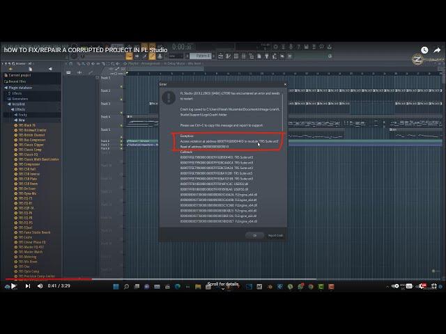 hOW TO FIX/REPAIR A CORRUPTED PROJECT IN FL STUDIO 20.9