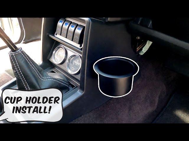 No Cup Holders?! Magnetic removable cup holder install - Nissan 720