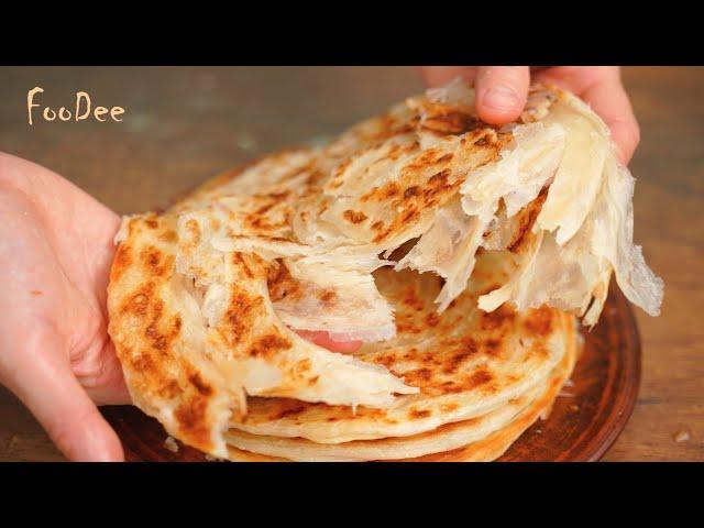 Just WATER + FLOUR = You will be surprised how EASY it is to cook! Puff pastries in a pan