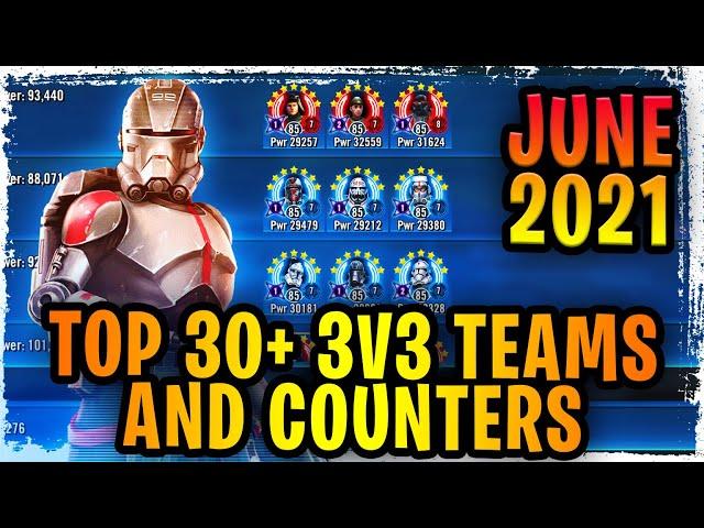 Top 30+ 3v3 Grand Arena Offensive and Defensive Teams + How to Counter Any Team Resources - SWGoH