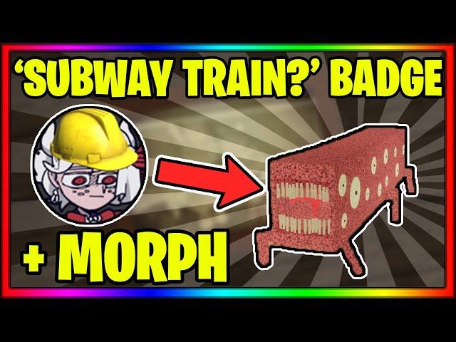 How to get the "SUBWAY TRAIN?" BADGE + SKIN in TREVOR CREATURES SIMULATOR || Roblox