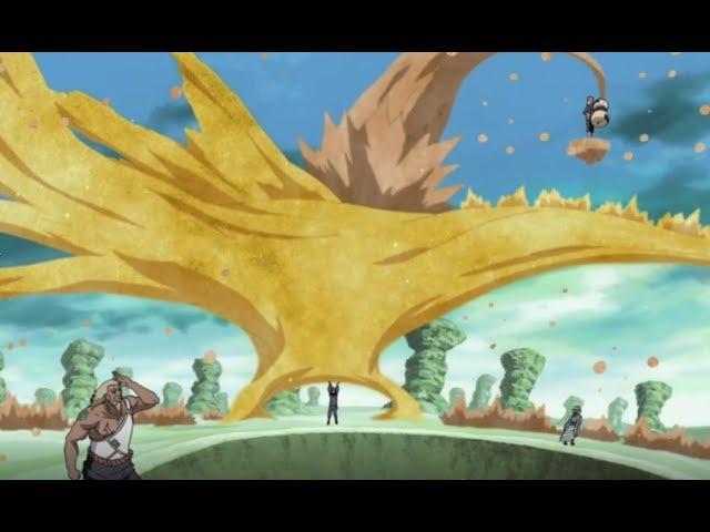 Naruto,Gaara And Onoki vs Reanimated 4 kages (English sub)