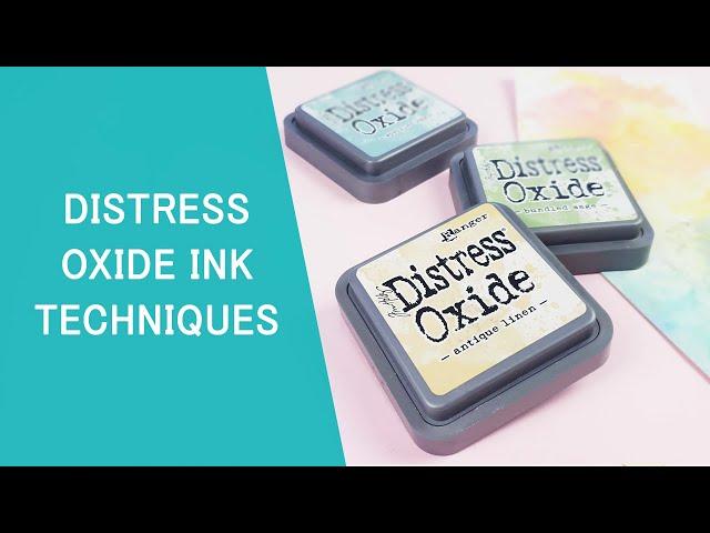 How to use Distress Oxide - Craftelier