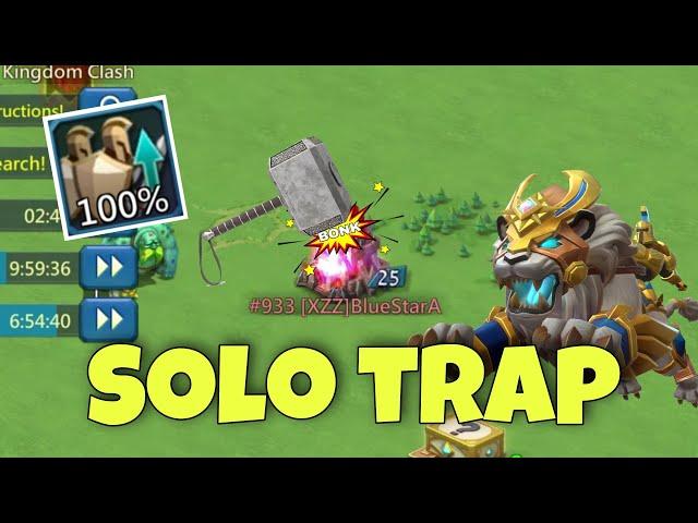 Lords Mobile - SOLO traps are not even traps now. Millions of troops disappear in seconds