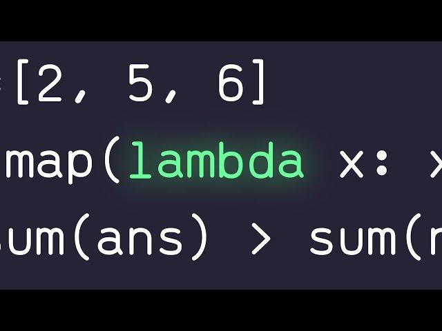 Python Lambda Functions??