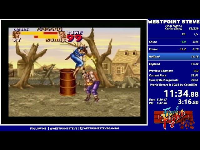 Final Fight 2 - Carlos (Easy) 32:11