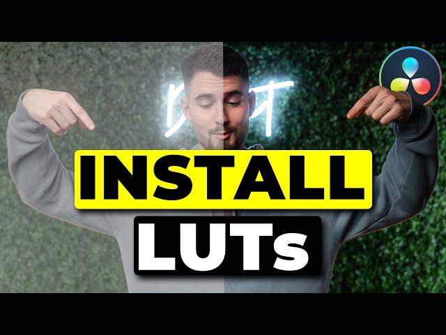 How to Install LUTs in Davinci Resolve 18 Tutorial