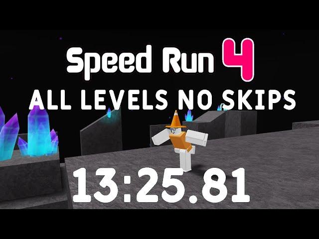 ROBLOX Speed Run 4 - All Levels No Skips in 13:25.81