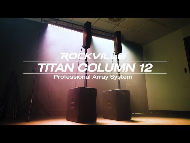 All About Rockville TITAN COLUMN 12 Powered Array Speaker 12" Subwoofer System+Bag