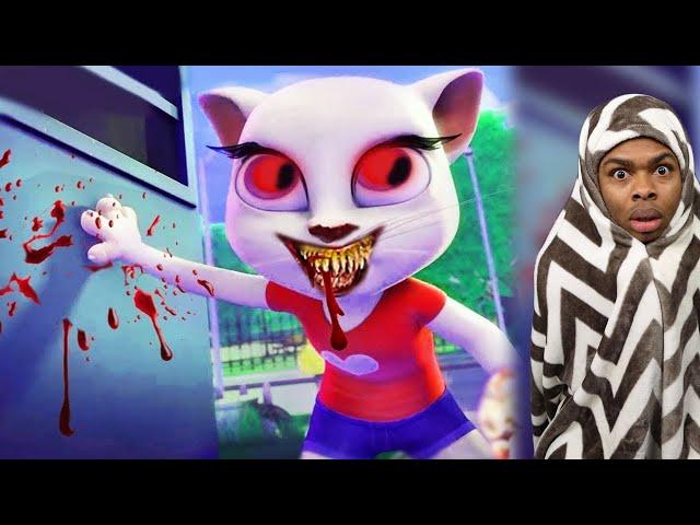 Testing The CREEPY TALKING ANGELA App for the First Time!