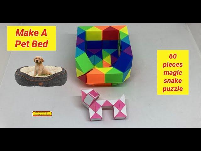 Make A Pet Bed - 60 Pieces Magic Snake Puzzle @snakelordmagicsnakepuzzletutor