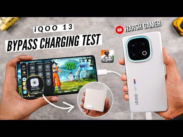 iQOO 13 - BGMI Bypass Charging Test With FPS Meter, Heating & Battery Test 