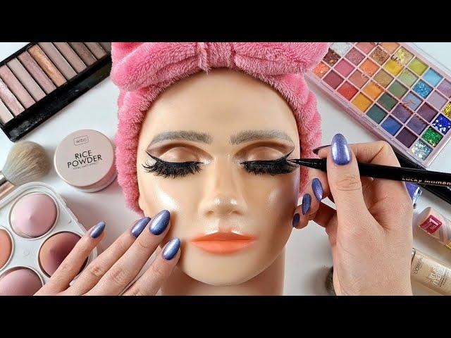 ASMR for Sleep | Makeup on Mannequin