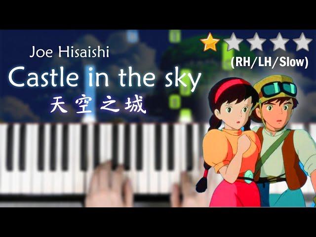 Castle In The Sky Laputa | Joe Hisaishi | VERY EASY SLOW Piano Tutorial