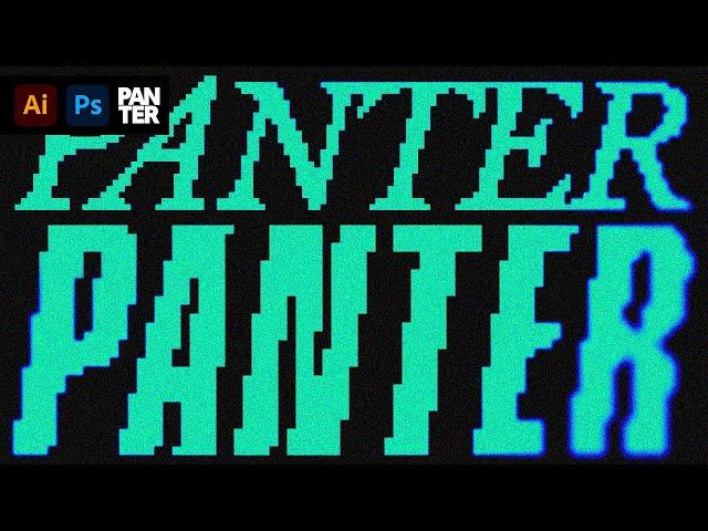 How to Create Pixelated Text Effect in Photoshop and Illustrator