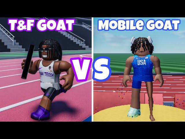 I Raced The Fastest Mobile Player In Roblox Track and Field Infinite