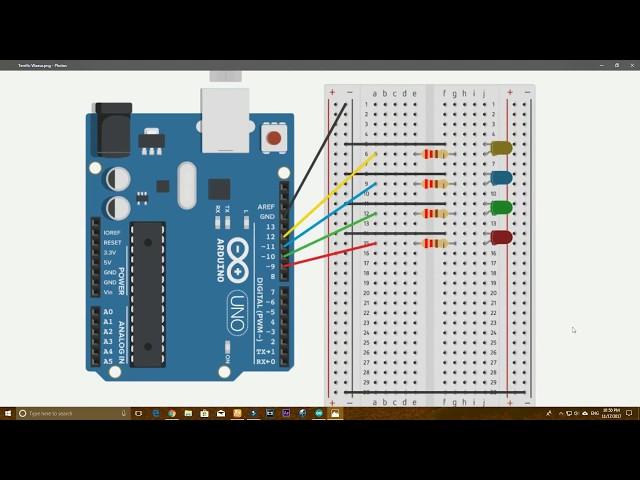 Arduino Tutorial- How to Blink Multiple LEDs (Simulation)