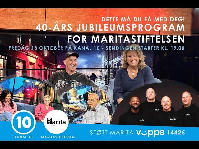 Kanal 10 Kveld | Marita Stifelsen 40 år! Jubileumssending | 18.10.24