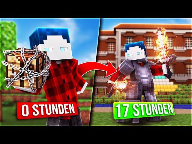 0 STUNDEN ⇨ 17 STUNDEN (HARDCORE OHNE CRAFTING TABLE)