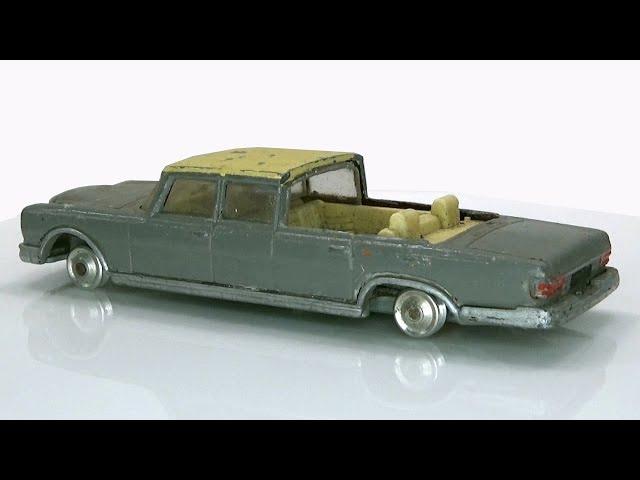 Mercedes 600 Pullman custom project of a cut Corgi model.