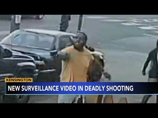 Video shows suspect sought for killing woman in Philadelphia's Kensington section