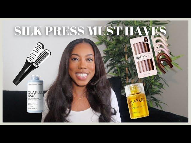 SILK PRESS MUST HAVES AS A STRAIGHT HAIR NATURAL | MAINTAINING HEALTHY HAIR | ZENESE ASHLEY