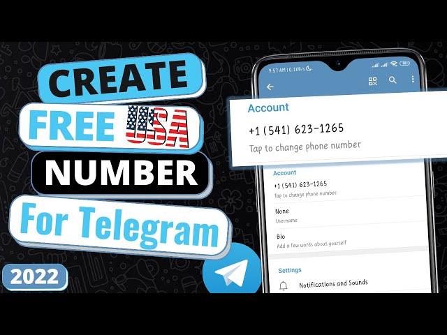 How To Create A Telegram Account Using Free USA  Number 2023