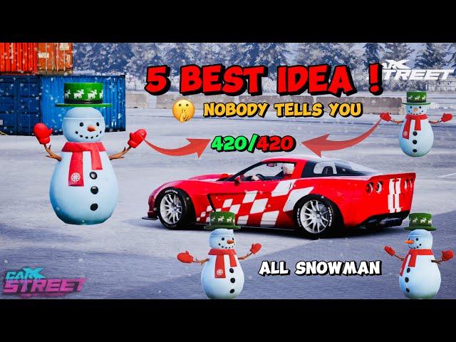 How Collect Snowmen Very fast in Carx street | All snowman location