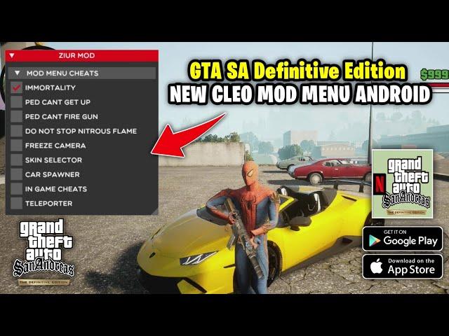 GTA San Andreas Definitive Edition Android New Cleo Mod Menu Cheat - Graphics PC Settings (GFX)