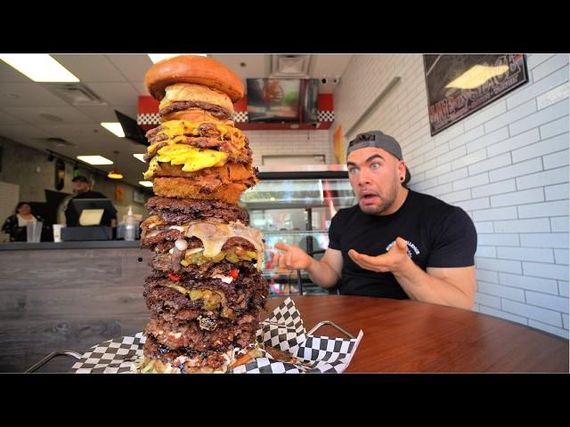 The CRAZIEST BURGER CHALLENGE I HAVE ATTEMPTED THIS YEAR! | Joel Hansen