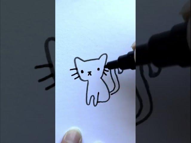 Cat Warped Filter Drawing Trend