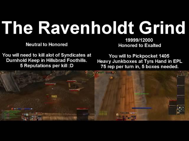 How to get Ravenholdt to Exalted