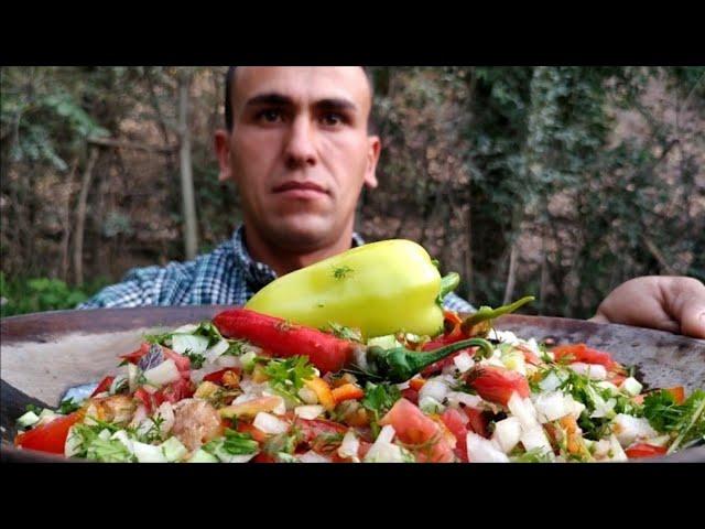 National dish! Qurutob Delicious food of Tajik