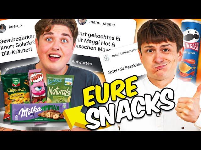 Eure Lieblingssnacks testen  mit Dima