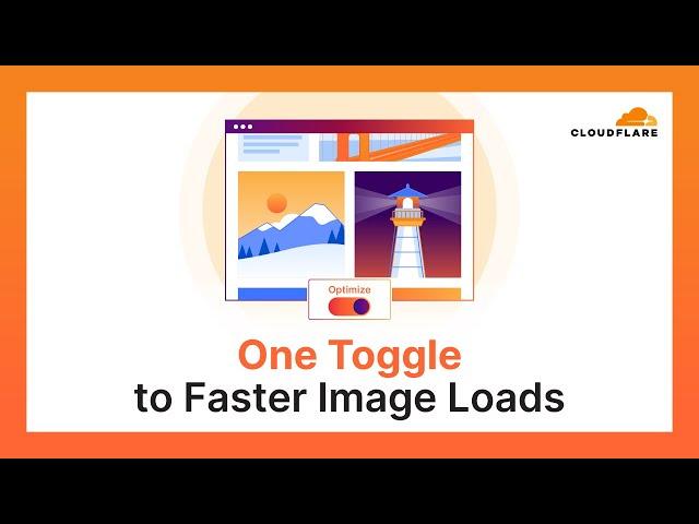 Automatically reduce image sizes and boost load speeds with Cloudflare's image optimization services