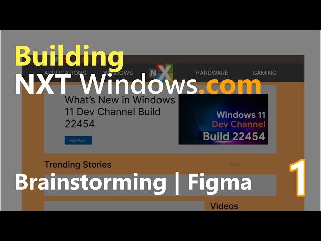 Designing NXT Windows.com Part 1