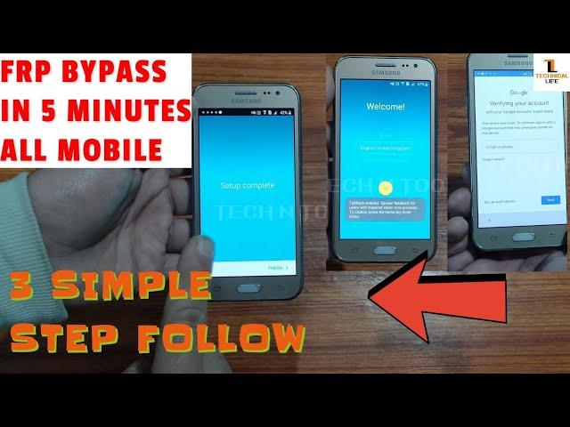 Samsung J2 Frp Bypass 2025 || FRP Removal || samsung i2 frp lock unlock