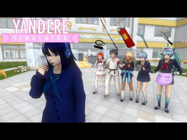 Eliminating Everyone with Club Based Weap0ns - [Yandere Simulator Gameplay]