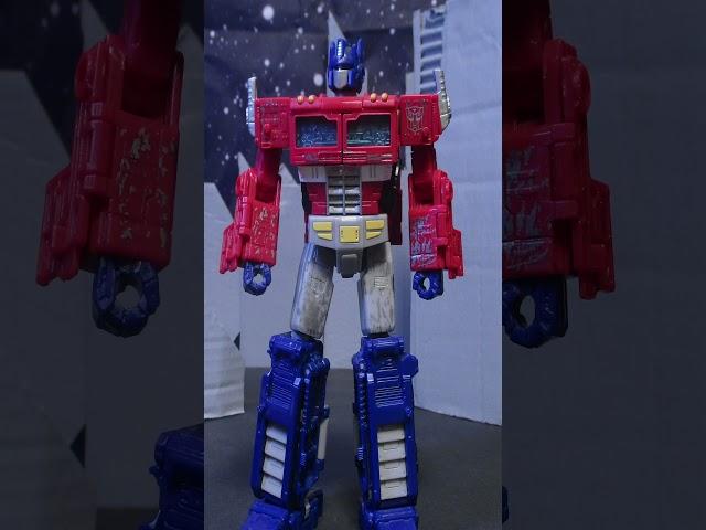 Siege Optimus Prime - Stop Motion Test #shorts #stopmotion #optimusprime #warforcybertron