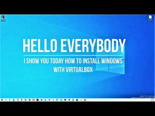 How to Install Windows 10 Pro on Virtual Box