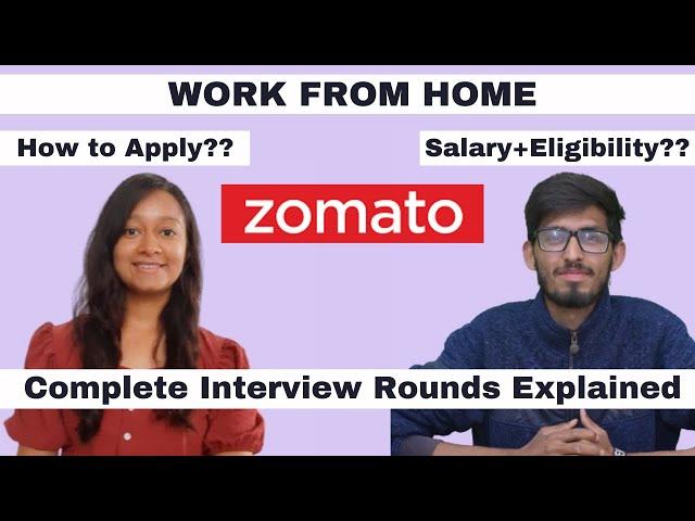 Work from home Zomato Job for Freshers | Interview process | Chat support Process | Apply Online